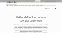 Desktop Screenshot of gekleurdglas.com